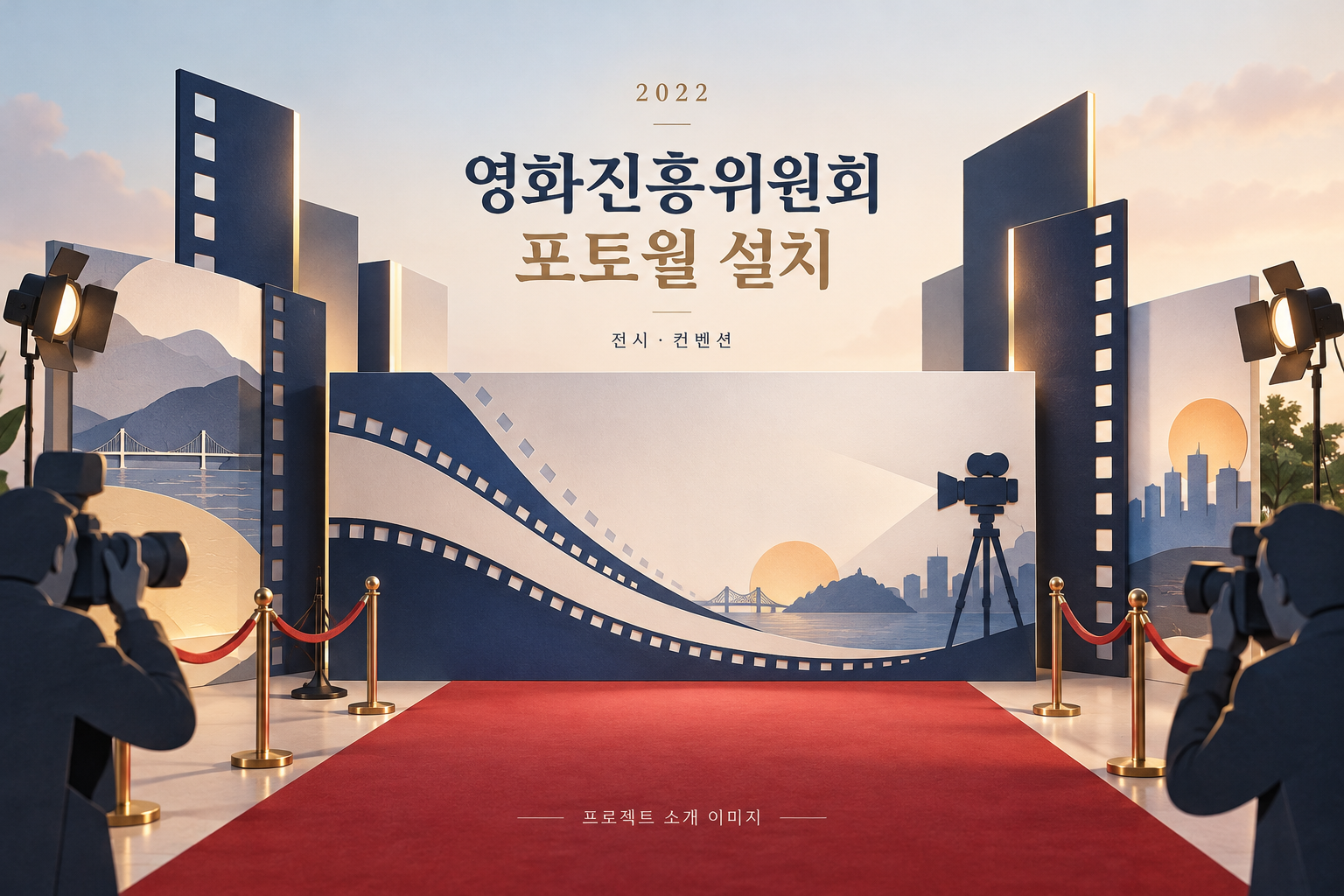 영화진흥위원회 포토월 설치 1
