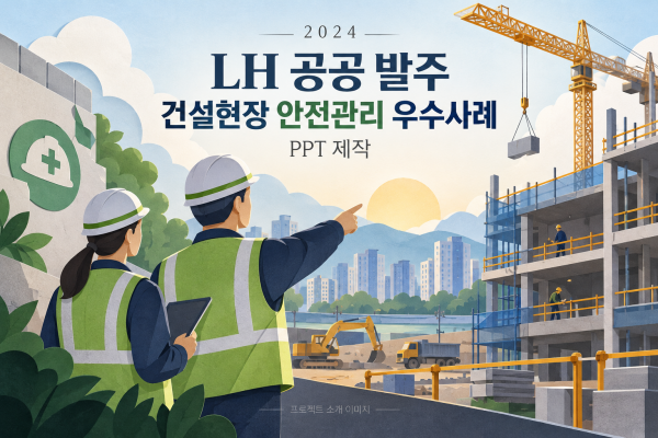 LH 공공 발주 건설현장 안전관리 우수사례 PPT 제작 용역