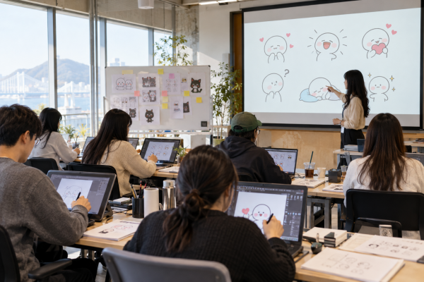 2020 부산콘텐츠코리아랩 이모티콘 제작 교육 운영